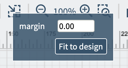 Screenshot of the Fit to Design pop up window