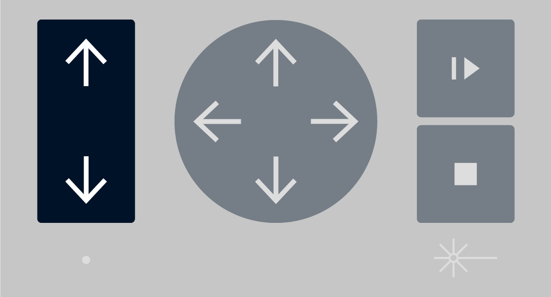 Diagram highlighting the Z axis controls