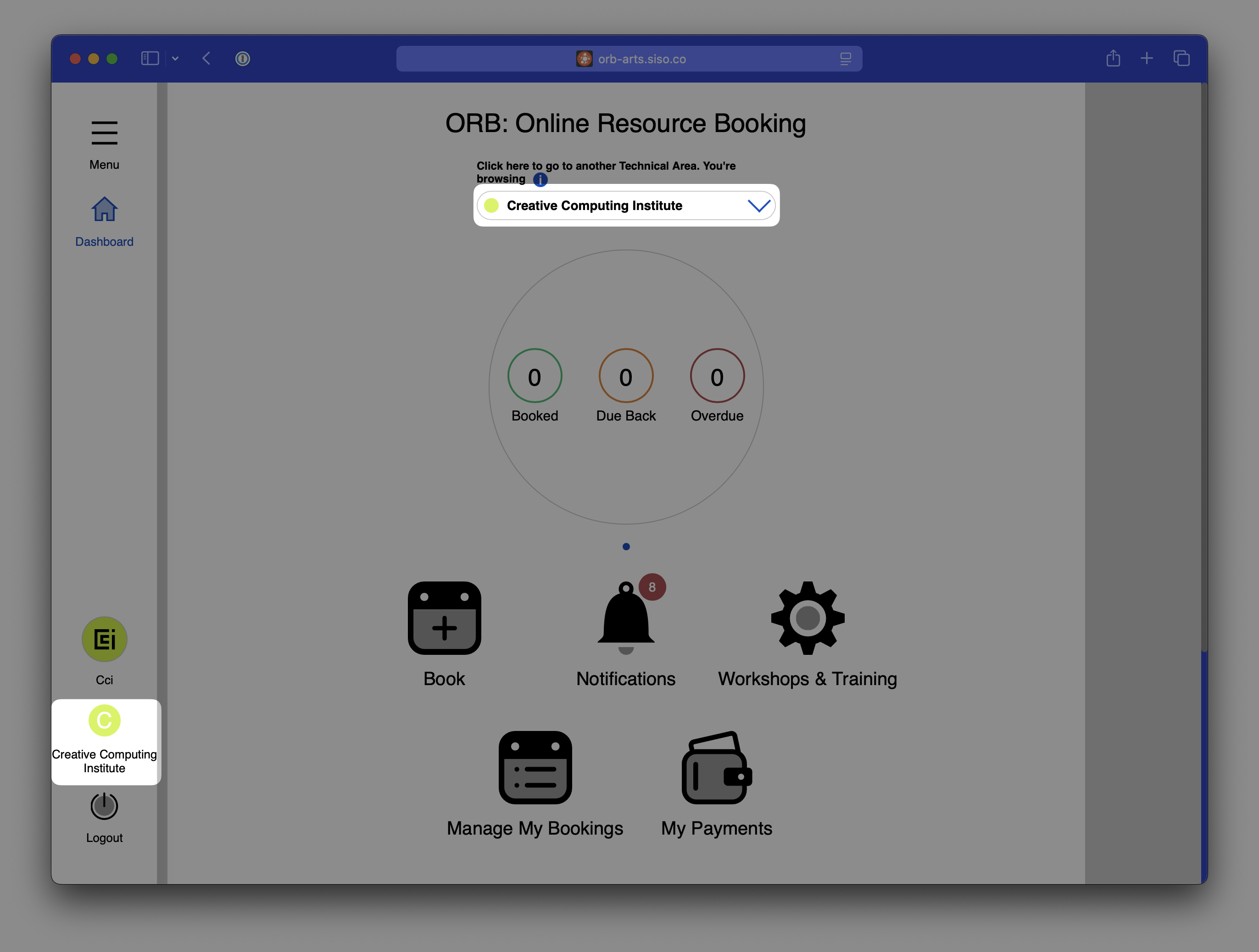 Screenshot highlighting where the store is indicated